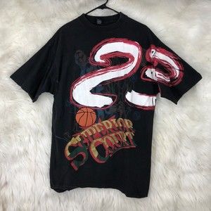 Vintage Big & Tall mans Streetwear Basketball Shirt, 3D Basketball Textured XL